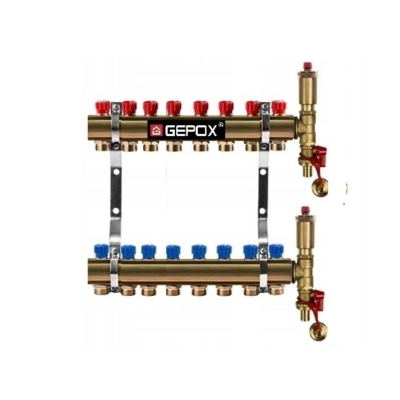 Rozdzielacz 8 obwodów do grzejników C.O grzejnikowy